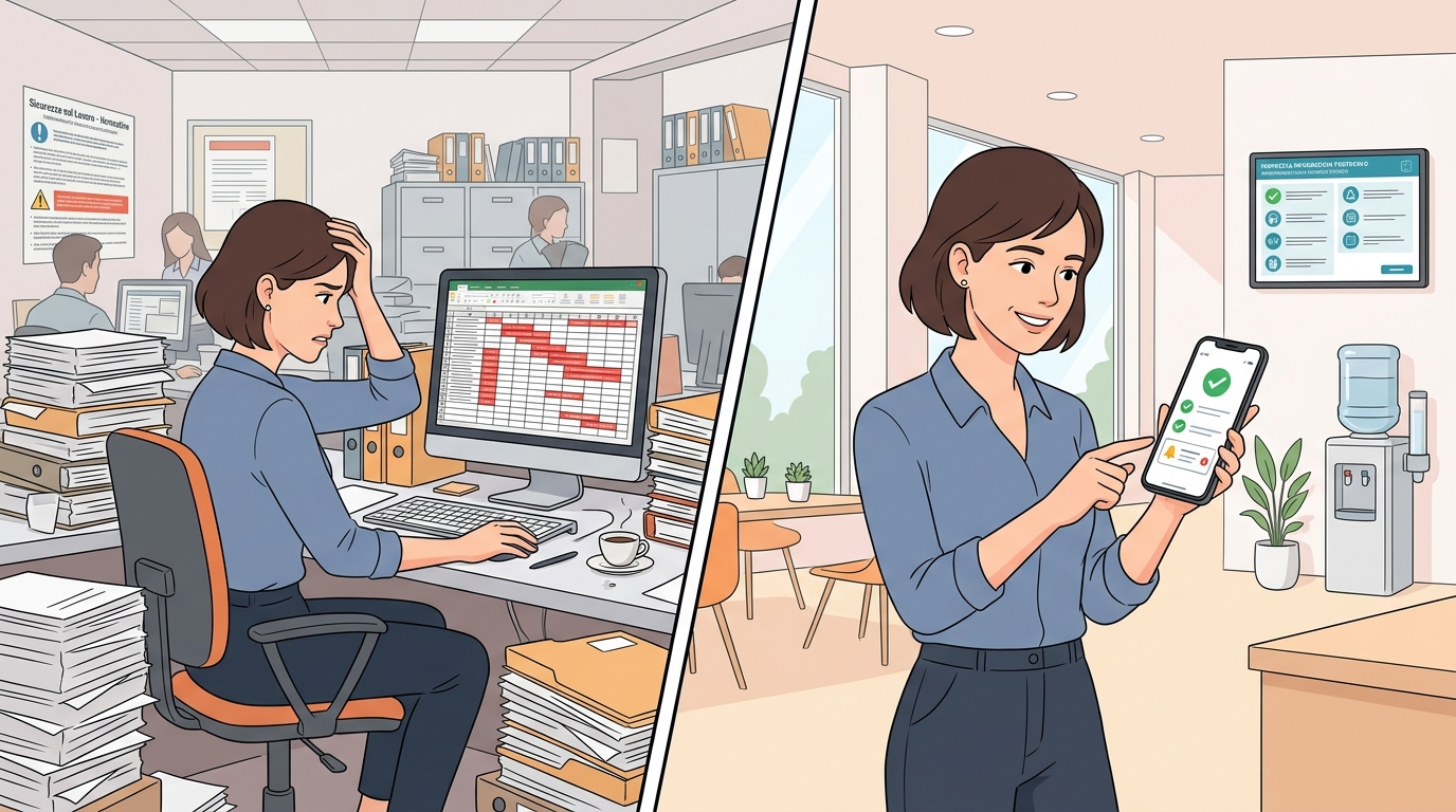 AlertSicurezza vs Excel: perché un foglio di calcolo non basta per gestire le scadenze della sicurezza