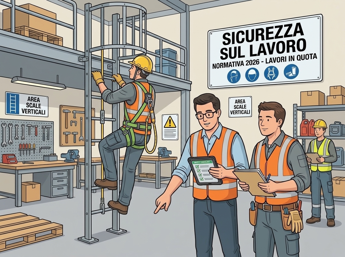 Scale verticali 2026: nuove regole anticaduta