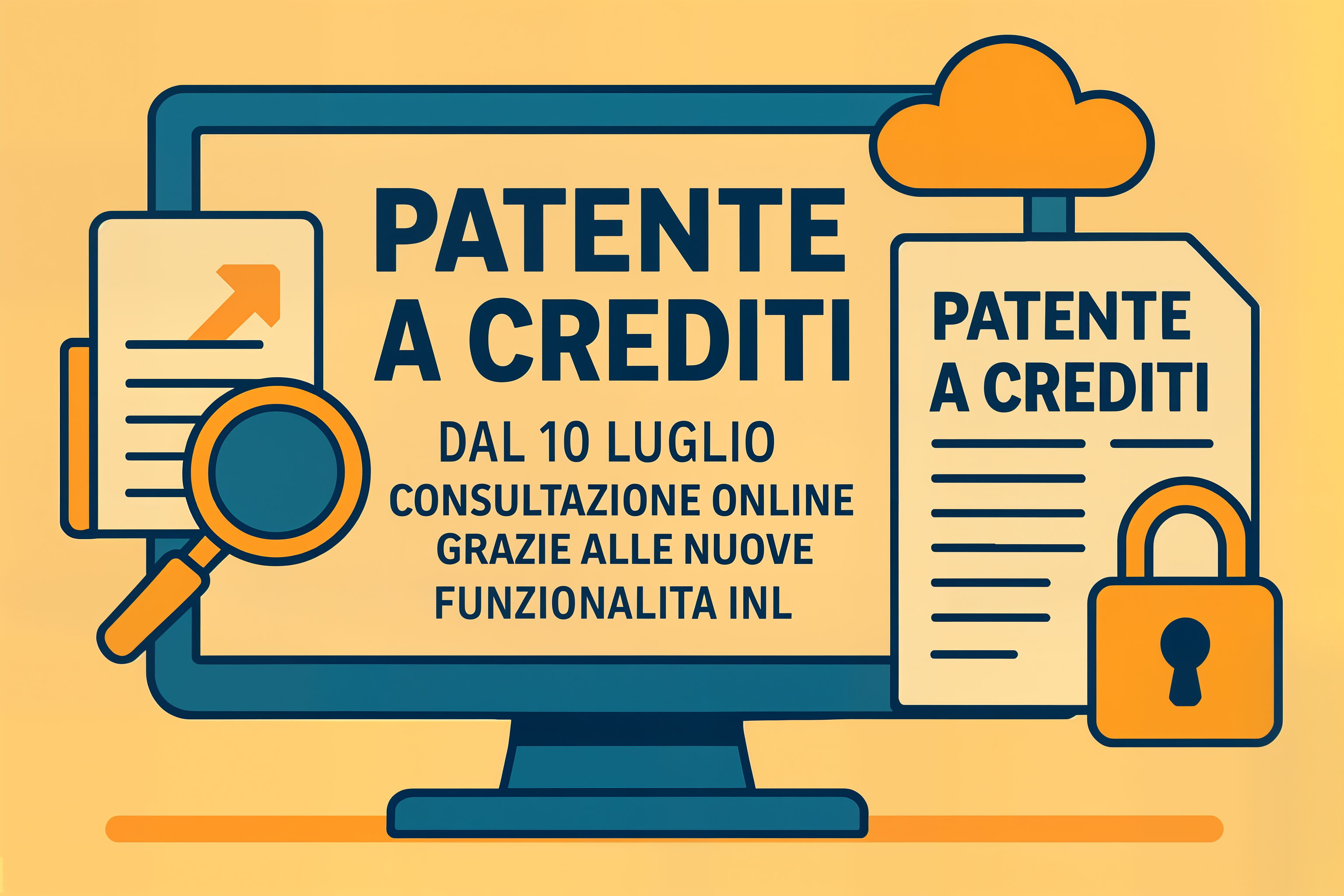 Patente a crediti: dal 10 luglio consultazione online grazie alle nuove funzionalità INL